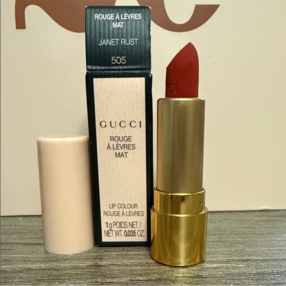 Gucci Rouge à Lèvres Mat Lipstick in Janet Rust - NIB